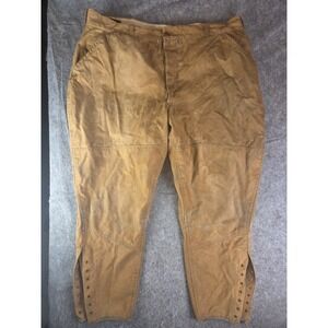 Vintage Drybak Pants Mens 38 Canvas Breeches Hunting Jodhpurs Tie Distressed